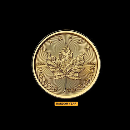 1/10 Canadian Gold Maple Leaf (Random Year) - Summit Metals