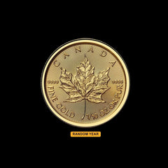 1/10 Canadian Gold Maple Leaf (Random Year)