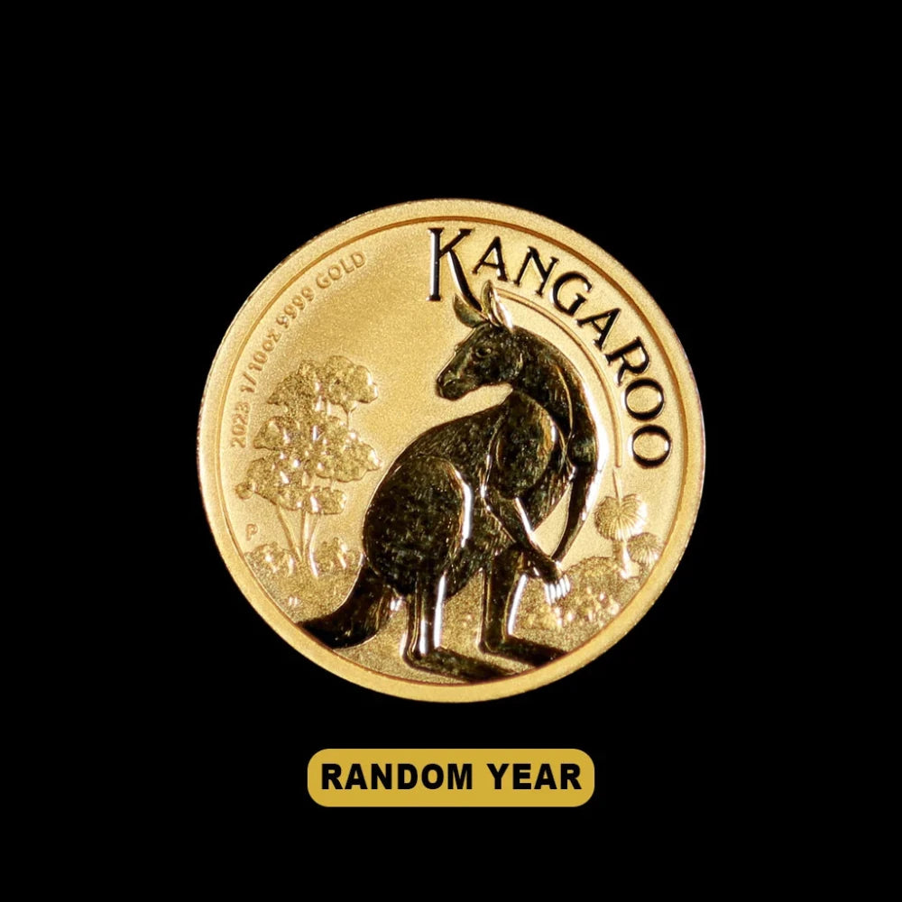 1/10 oz Australian Gold Kangaroo BU (Random Year) - Summit Metals