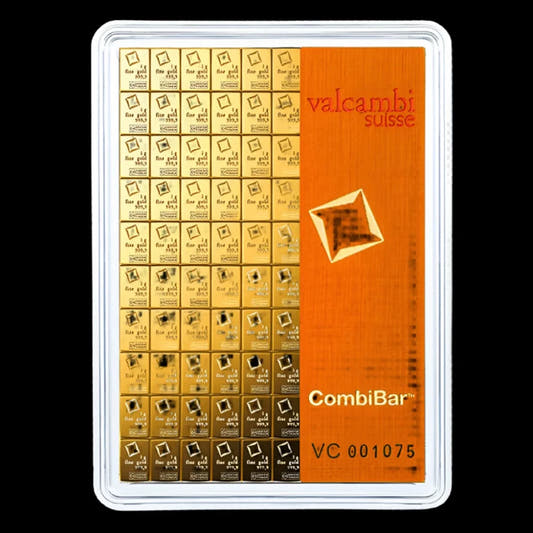 100 Gram Gold Combi - Bar Valcambi BU - Summit Metals