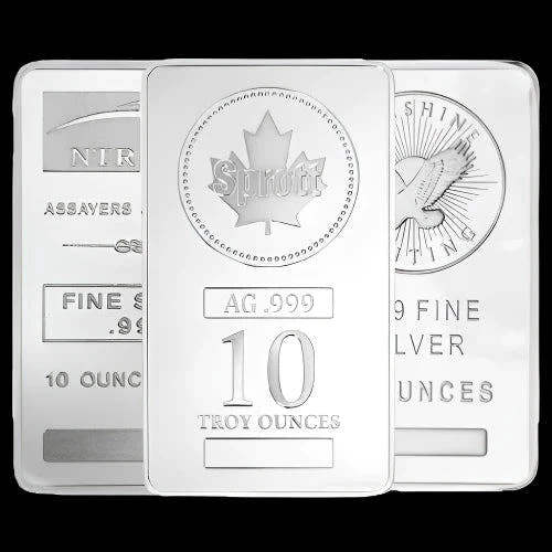 10 oz Silver Bar Various Brands - Summit Metals