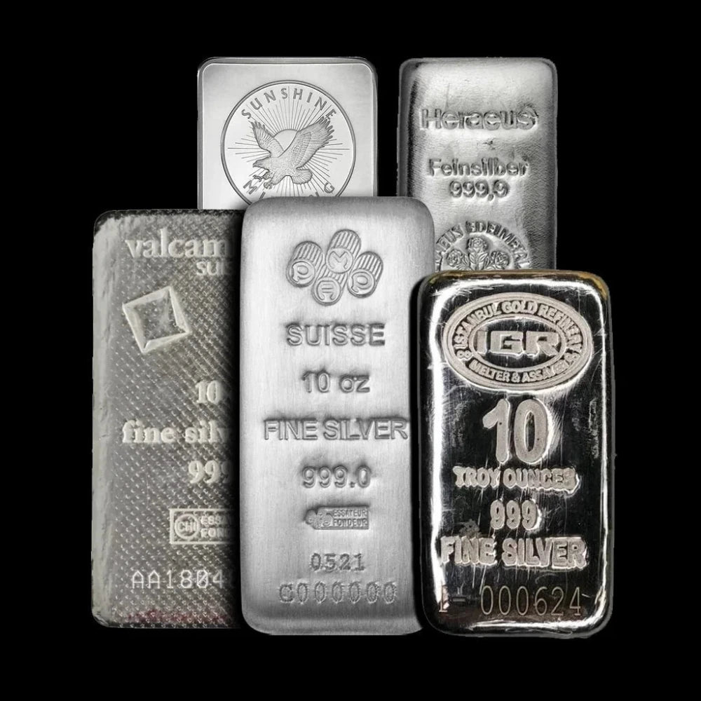 10 oz Silver Bar Various Brands - Summit Metals