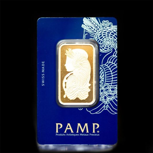 1 oz Gold PAMP Bar Fortuna BU - Summit Metals