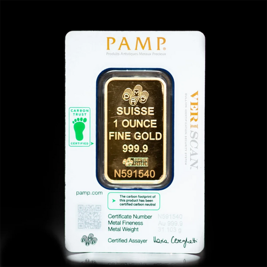 1 oz Gold PAMP Bar Fortuna BU - Summit Metals