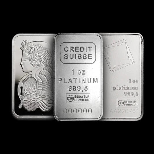 1 oz Platinum Bar Various Brands - Summit Metals