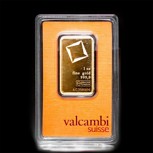 1 oz Valcambi Gold Bar BU - Summit Metals