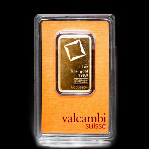 1 oz Valcambi Gold Bar BU - Summit Metals