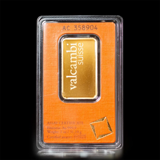 1 oz Valcambi Gold Bar BU - Summit Metals