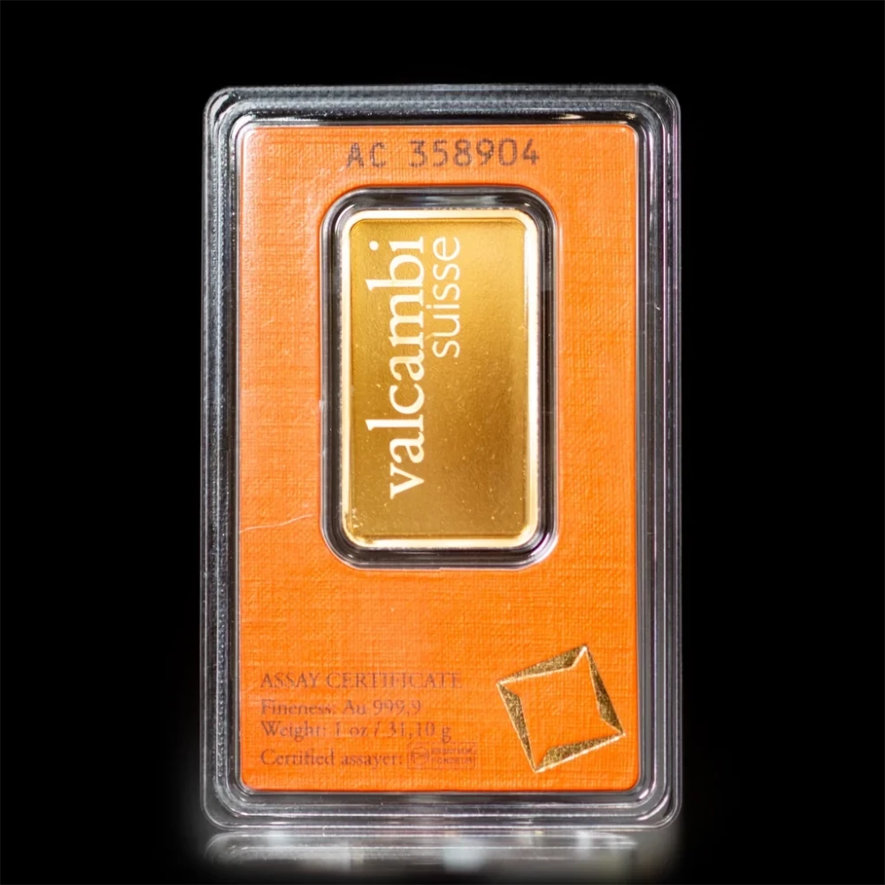 1 oz Valcambi Gold Bar BU - Summit Metals