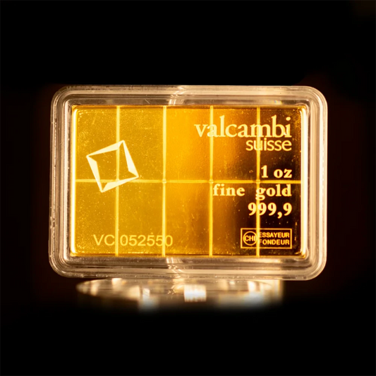 1 oz Gold Combi - Bar Valcambi 10 x 1/10 oz - Summit Metals