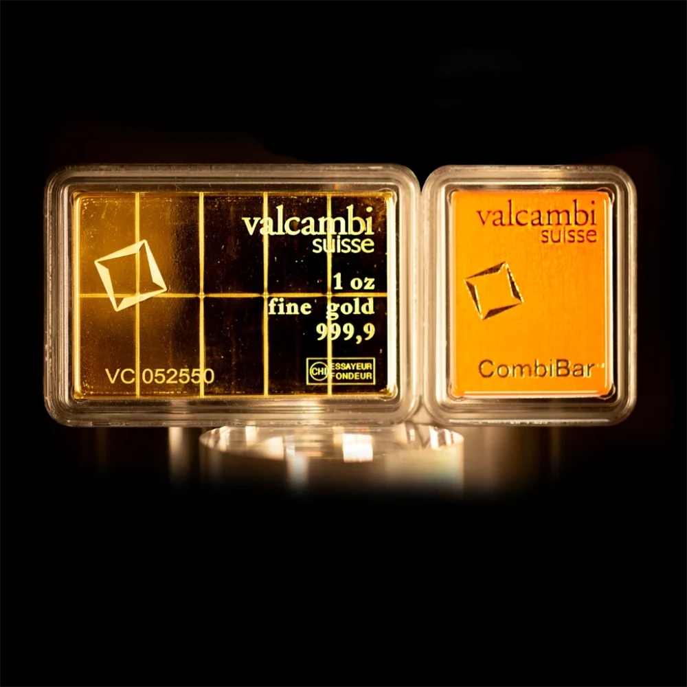 1 oz Gold Combi - Bar Valcambi 10 x 1/10 oz - Summit Metals