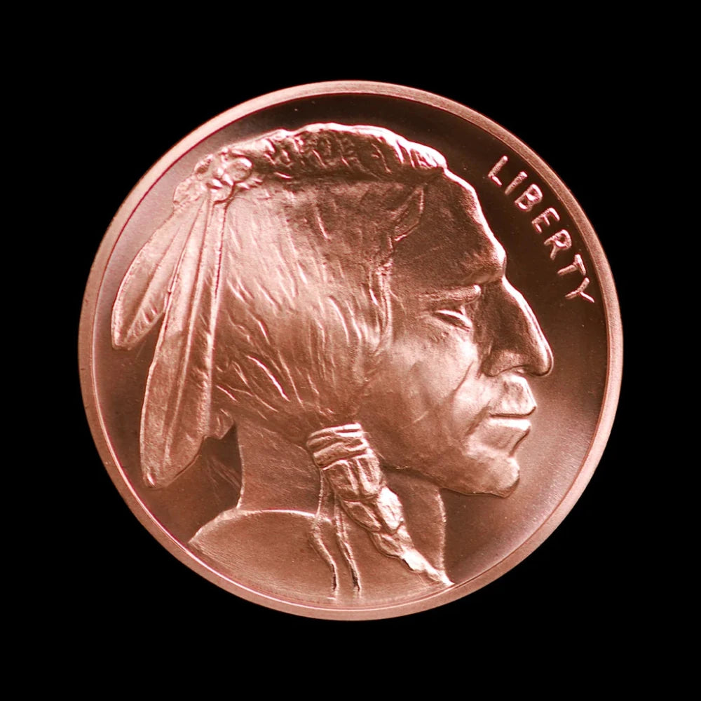 1 oz Copper Round Buffalo (BU) - Summit Metals