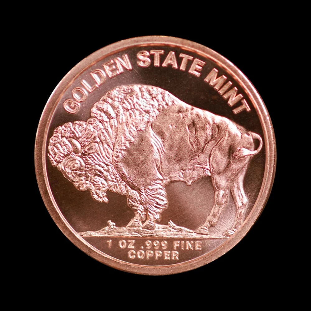 1 oz Copper Round Buffalo (BU) - Summit Metals