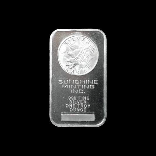 1 oz Silver Bar Sunshine Mint - Summit Metals