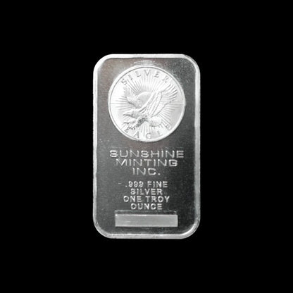 1 oz Silver Bar Sunshine Mint - Summit Metals