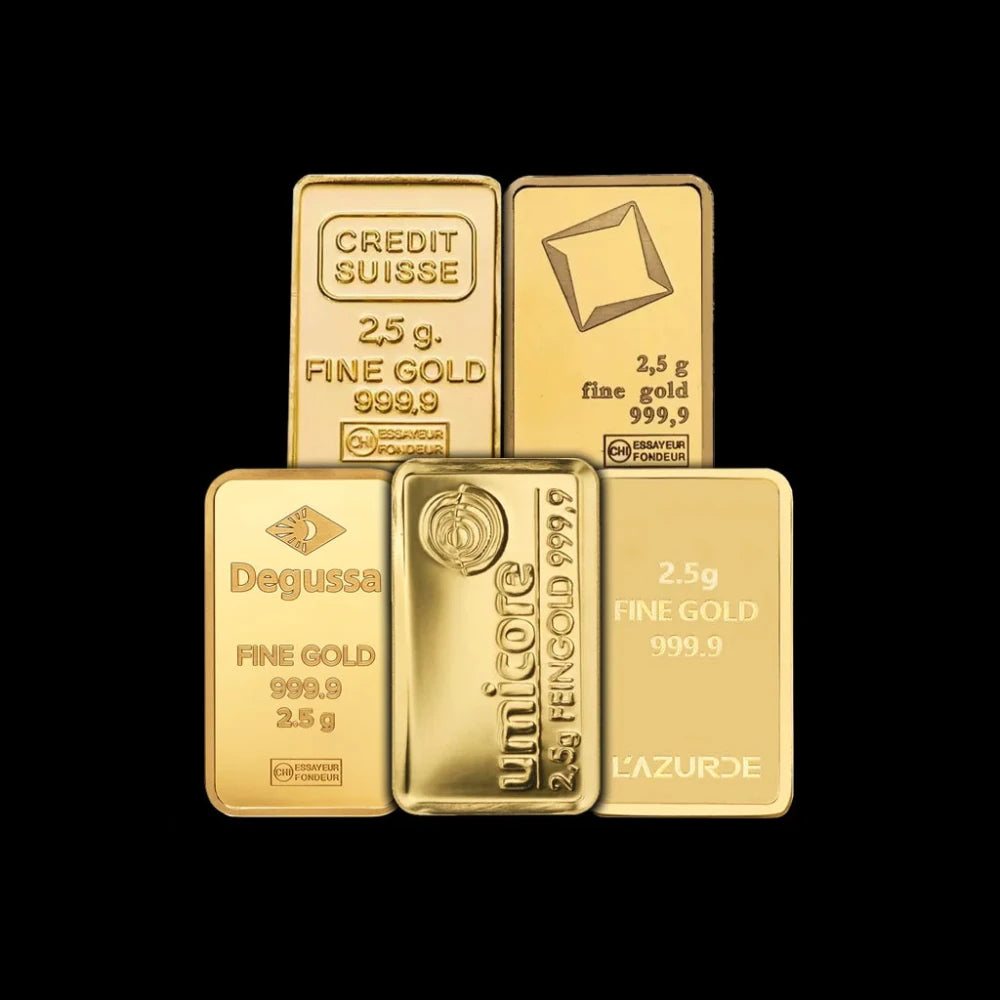 2.5 Gram Gold Bar Random Brand - Summit Metals