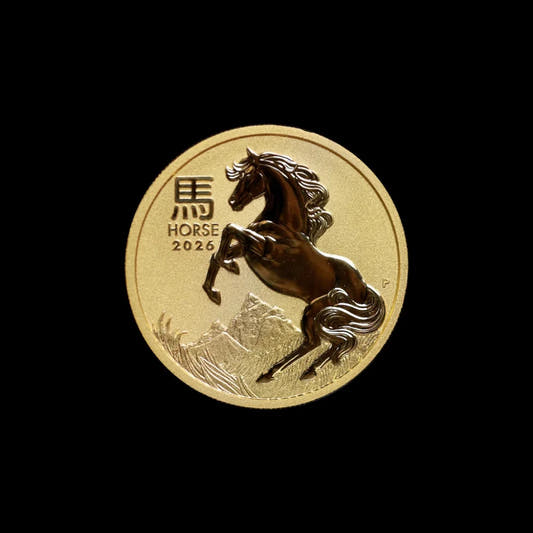 2026 1/10 oz Perth Mint Gold Horse (Lunar Series) BU - Summit Metals
