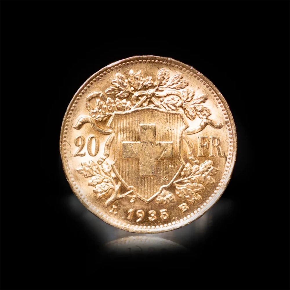 20 Franc Swiss Helvetia Gold Coin - Summit Metals