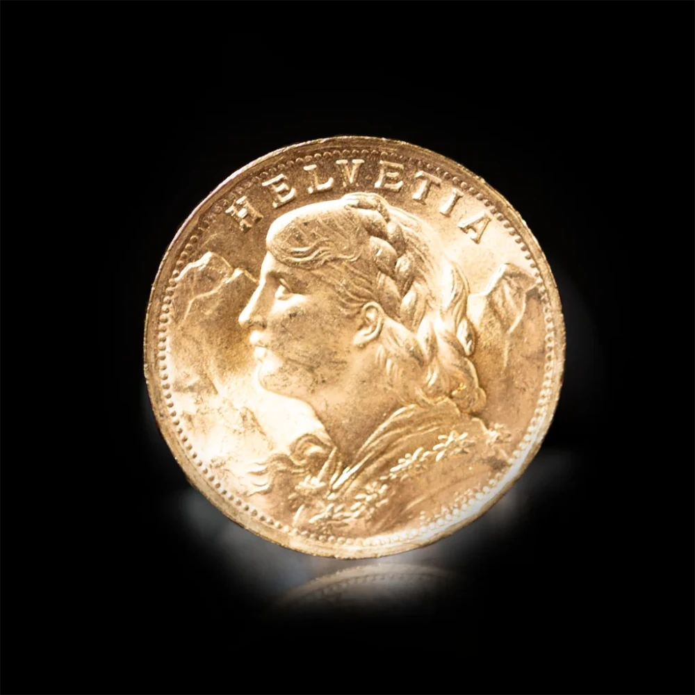 20 Franc Swiss Helvetia Gold Coin - Summit Metals