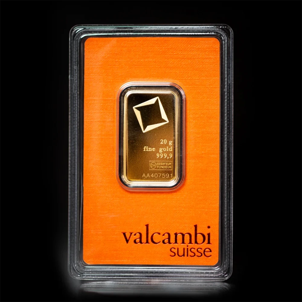 20 Gram Gold Bar Valcambi - Summit Metals