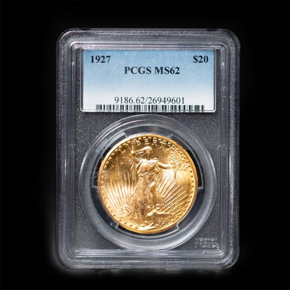 $20 U.S. Gold Saint - Gaudens NGC62 - Summit Metals