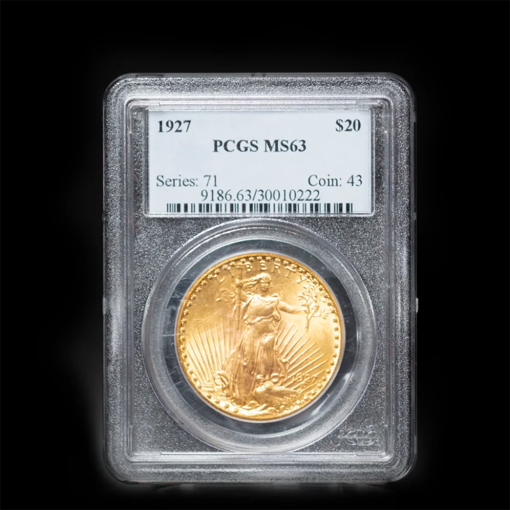 $20 U.S. Gold Saint NGC63 - No Motto - Summit Metals