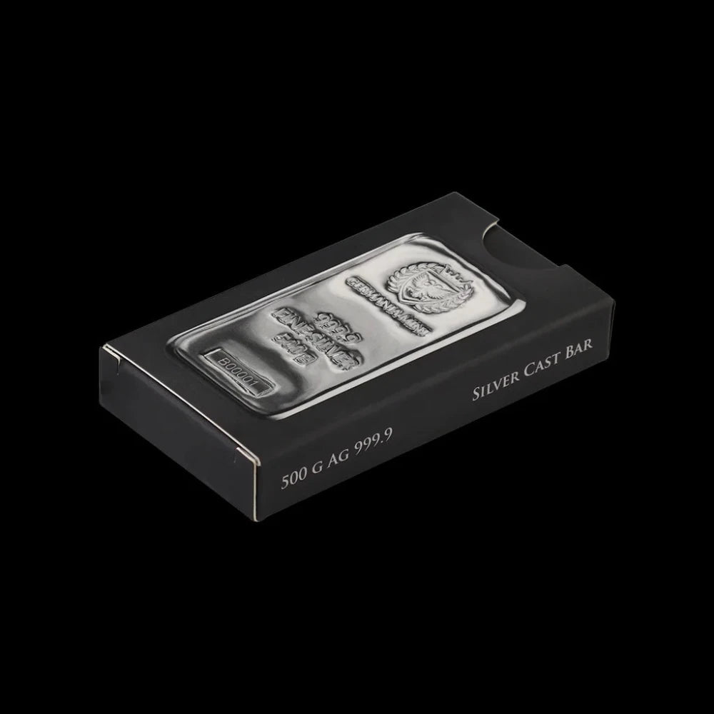 Germania Mint 500 Gram Silver Cast Bar - Summit Metals
