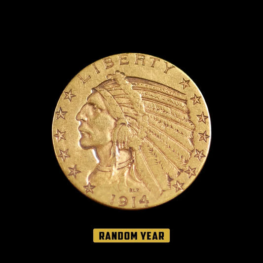 $5 Indian Gold Half Eagle XF (Random Year) - Summit Metals