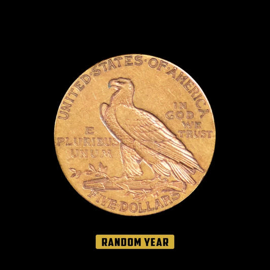 $5 Indian Gold Half Eagle XF (Random Year) - Summit Metals