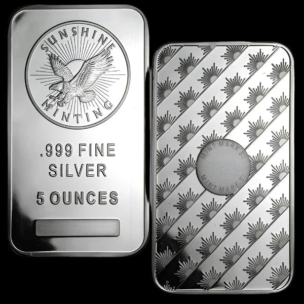5 oz Sunshine Silver Bar BU - Summit Metals