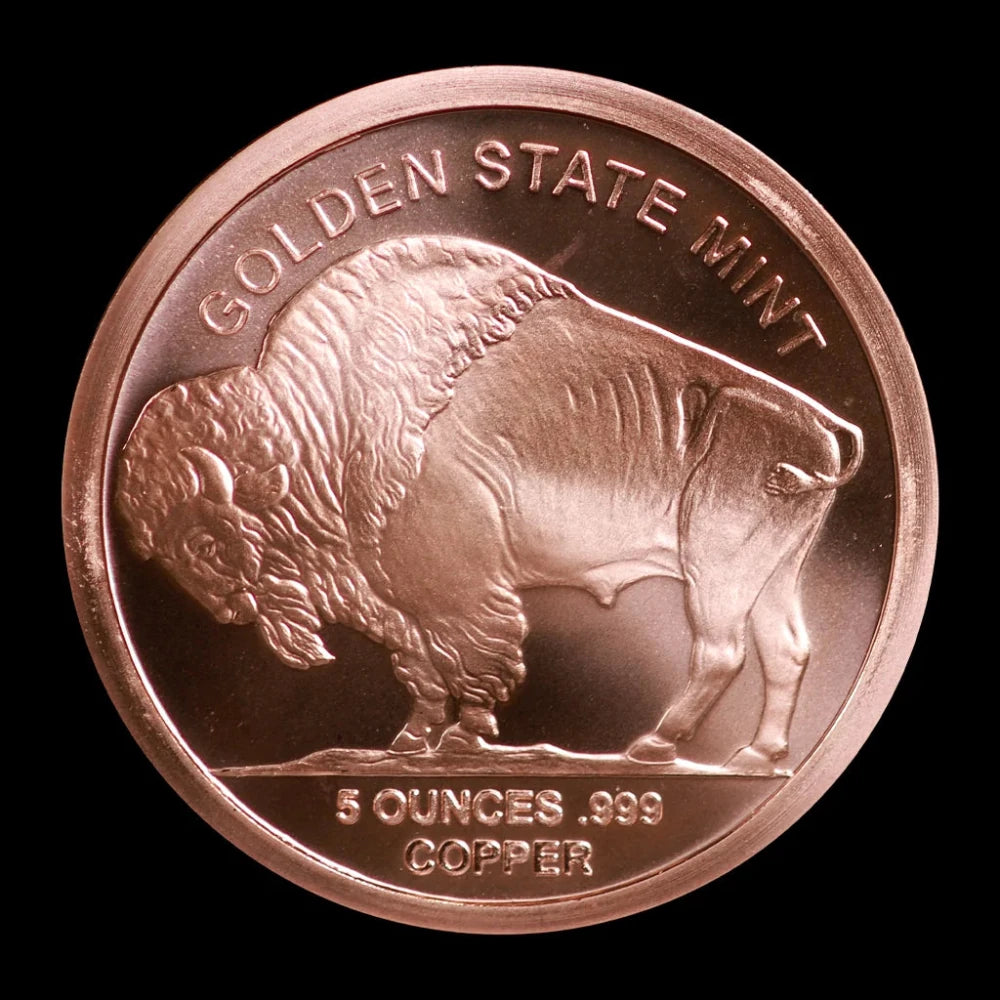 5 oz Copper Round Buffalo (BU) - Summit Metals