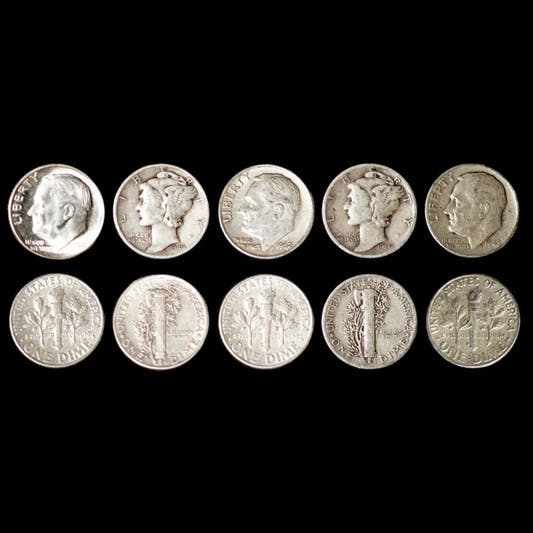 90% American Silver Dimes - $1 Face Value - Summit Metals