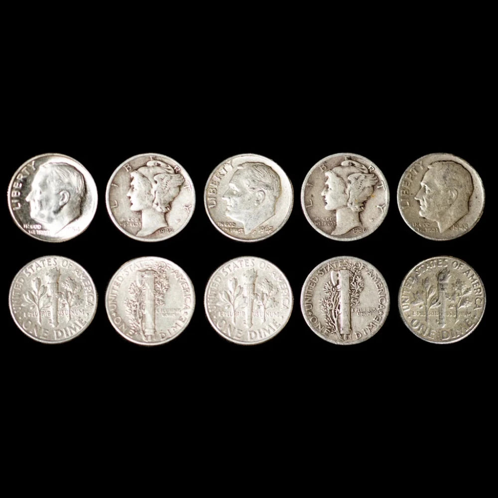 90% American Silver Dimes - $1 Face Value - Summit Metals