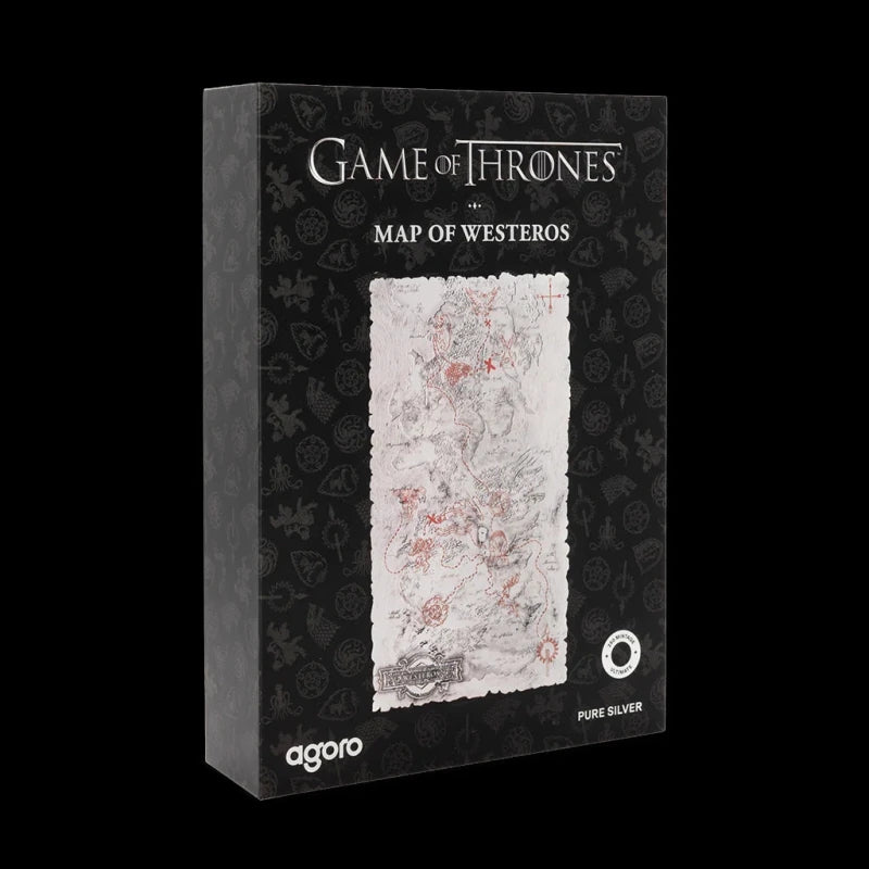 Game of Thrones - Map of Westeros 5 oz Silver Collectible Agoro 2026 - Summit Metals