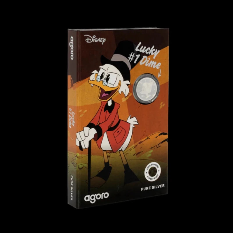 Disney - Scrooge McDuck Lucky 1 Dime - 3 Gram Silver Collectible Coin Agoro 2026 - Summit Metals