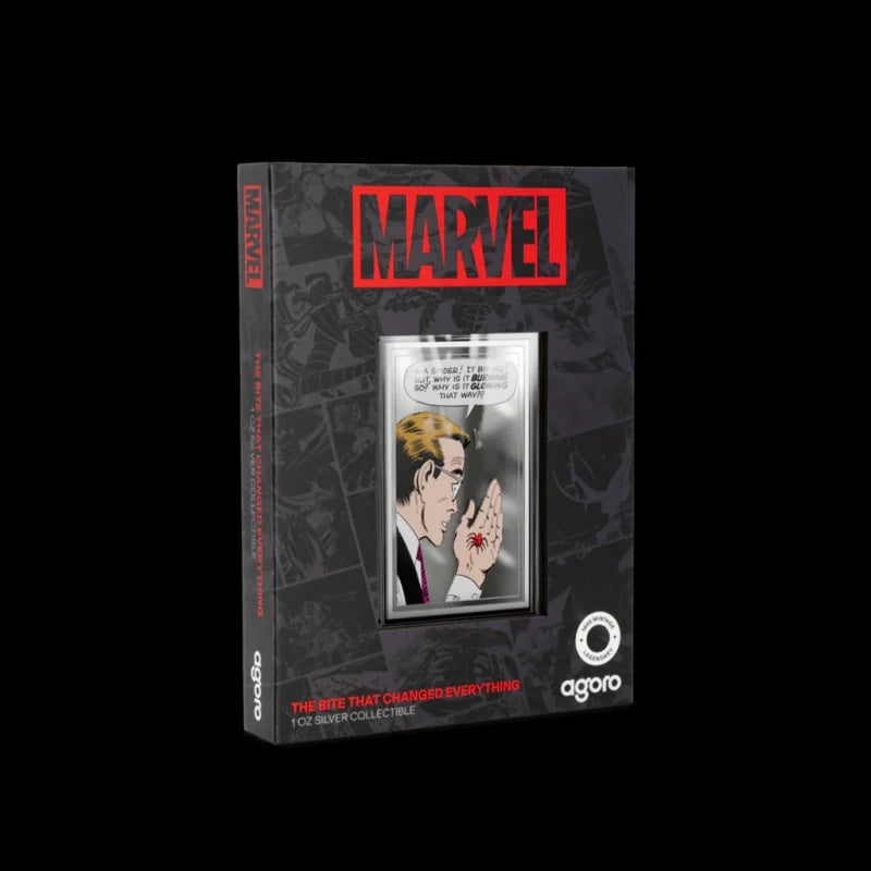 Marvel Spider - man - The Bite That Changed Everything 1 oz Silver Collectible Agoro 2026 - Summit Metals