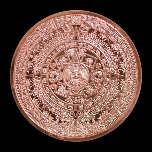 5 oz Copper Round Aztec Calendar - Summit Metals
