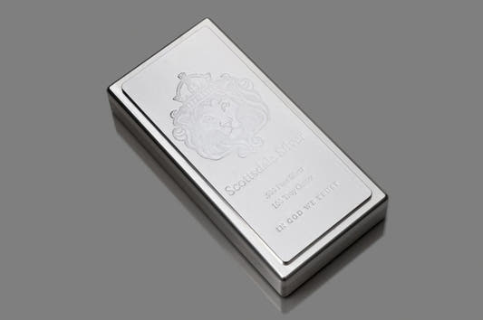 100 oz Silver Scottsdale King Bar BU - Summit Metals