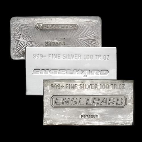 100 oz Silver Bar Engelhard - Summit Metals
