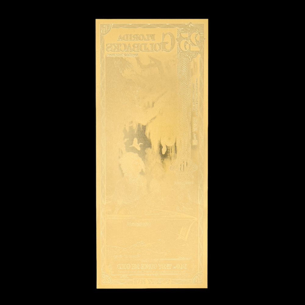 25 Florida Goldback Gold Note - Summit Metals