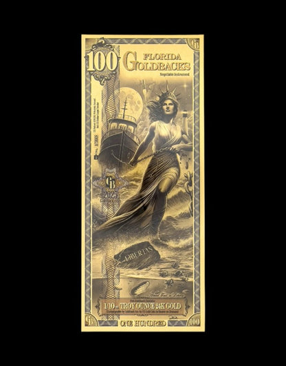 100 Florida Goldback Gold Note - Summit Metals