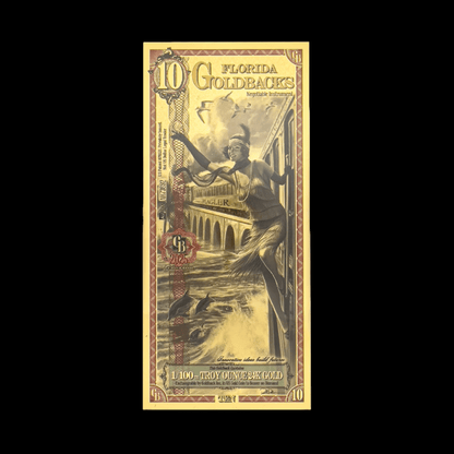 10 Florida Goldback Gold Note - Summit Metals