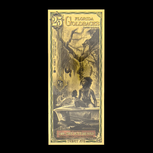 25 Florida Goldback Gold Note - Summit Metals