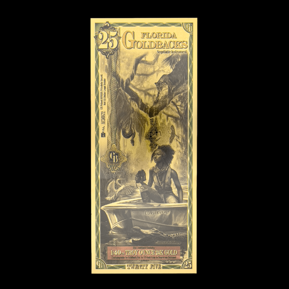 25 Florida Goldback Gold Note - Summit Metals