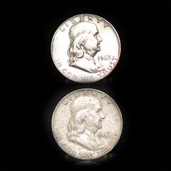 90% American Silver Franklin Half Dollars - $1 Face Value