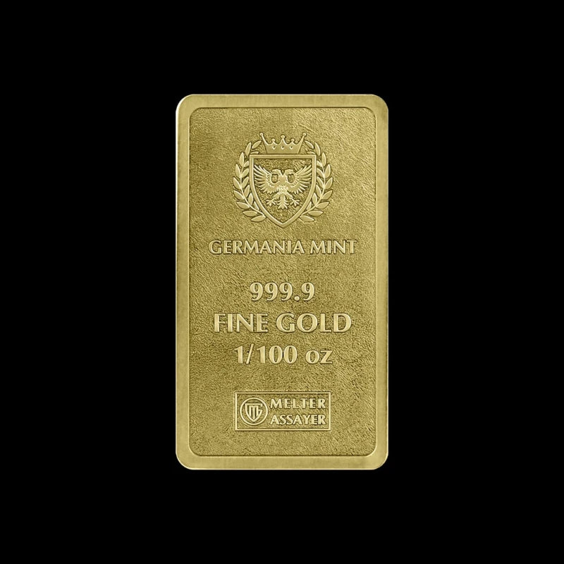 Germania Mint 1/100 oz Gold Bar - Summit Metals