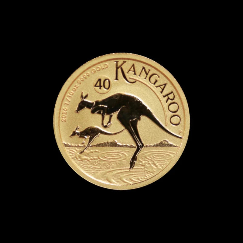 2026 1/10 oz Australian Gold Kangaroo BU - Summit Metals