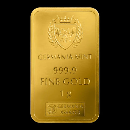 1 Gram Gold Bar Germania Mint BU - Summit Metals