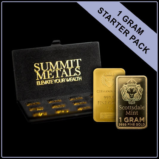 1 Gram Gold Starter Pack BU+ Wallet - Summit Metals