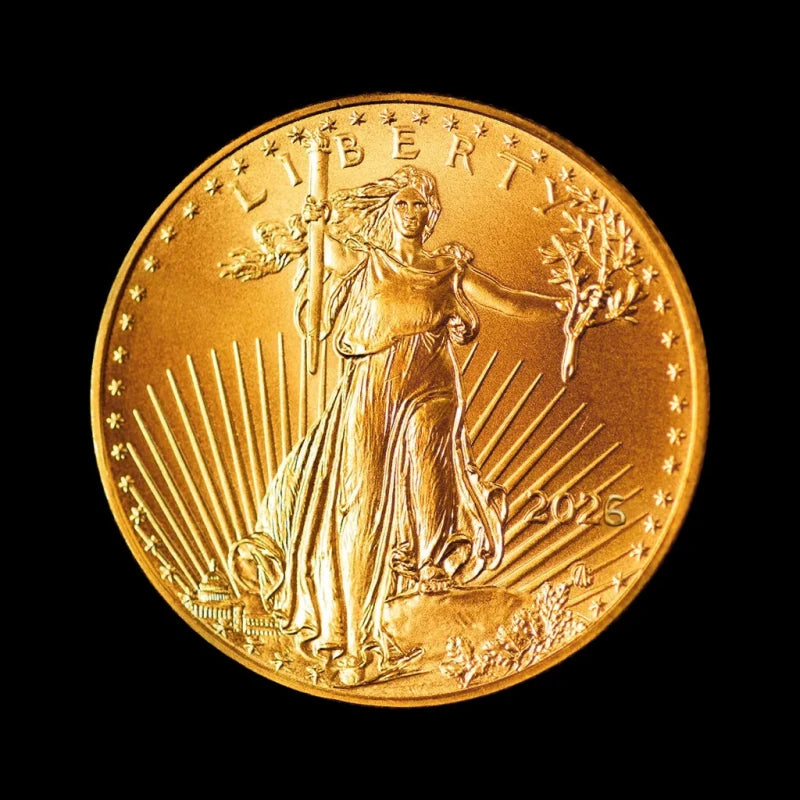 1 oz American Gold Eagle Mint Tube 2026 (BU) - Summit Metals